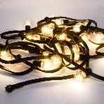 Гирлянда Neon-night LED Galaxy Bulb String 10м, черный каучук, 30 лампx6 LED теплый белый, влагостойкая IP65, фото5