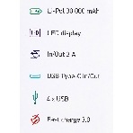 Портативный аккумулятор Digma DGP-30000-4U Li-Pol 30000mAh 3A черный 2xUSB, фото4