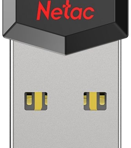 Флешка USB Netac UM81 (NT03UM81N-064G-20BK), 64Gb, USB 2.0, R/W 30/10, черный/красный