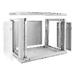 Шкаф телекоммуникационный 19' настенный 9U ExeGate EC-WM-9U.450.M.GREY (19', 9U, 600x450x500 мм (ШхГхВ), передняя дверь металл, съемные боковые панели, пыле- и влагозащита IP23, светло-серый RAL 7035), фото4