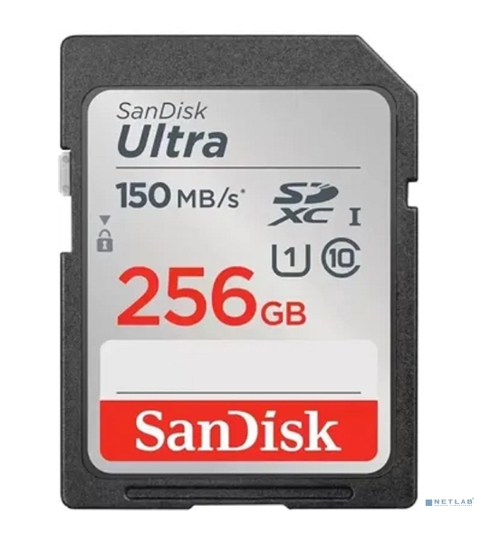 Флеш карта SD 256Gb SanDisk SDXC Class 10 UHS-I Ultra 120Mb/s