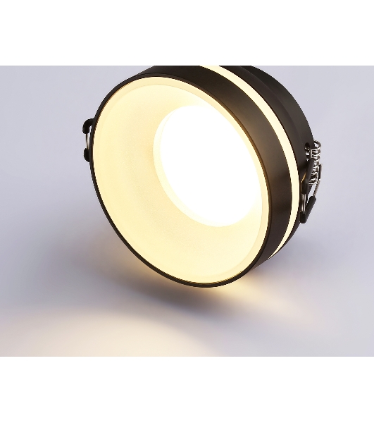 Светильник Ambrella light TN3306 BK/FR черный/белый матовый MR16 GU5.3 D80*43