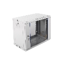 Шкаф телеком. настенный разборный 9U (600х350) дверь стекло, черный (ШРН-Э-9.350-9005), фото2