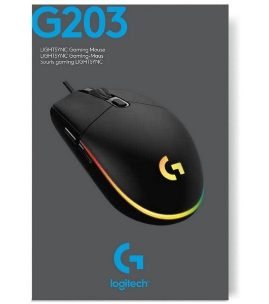 Мышь проводная Logitech G102 LIGHTSYNC черный, 8000 dpi, USB, кнопки - 6