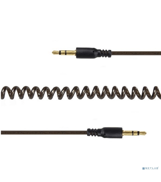 Кабель аудио Cablexpert CCA-405-6, Jack3.5 - Jack3.5, 2м, спиральный