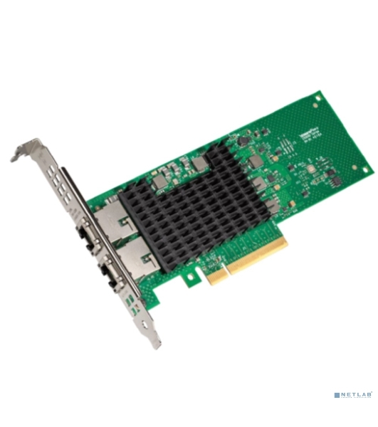 Сетевая карта Intel® Ethernet Network Adapter X710-T2L, Dual Ports RJ45, X710-AT2, 10GbE/5GbE/2.5GbE/1GbE/100Mb, PCIe v3.0 (8.0GT/s), QoS, VMDq, SR-IOV, iSCSI/NFS