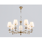 Люстра Ambrella light LH71023/7 BS/WH латунь/белый E14*7 max 40W D820*1130, фото7