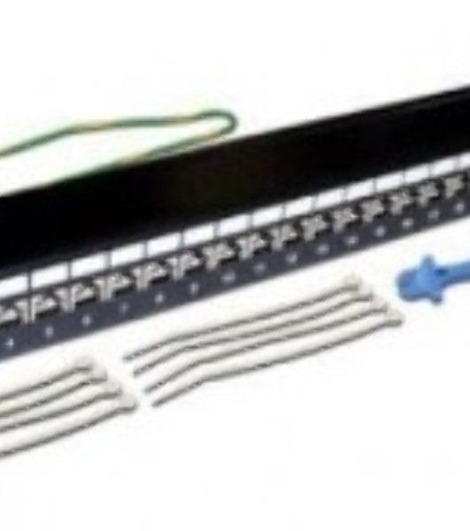 Патч-панель LANMASTER 24 порта, STP, кат.6A, 1U