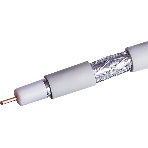 Кабель коаксиальный RG-6 CCS 1.02 (21проц.)/FPE/Al-Pet-Al Foil Unbonded/Al 64х0.12/PVC RW белый (уп.100м) Net.On 109L, фото2
