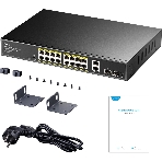 Коммутатор Cudy GS1018PS2, 16×1 Гбит/с, 2×1 Гбит/с Combo (RJ-45/SFP), 2×1 Гбит/с SFP, фото6