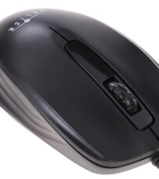 Мышь проводная Oklick 195M черный, 800 dpi, USB, кнопки - 3