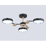Светильник Ambrella light FL4857/3 BK/WD черный/дерево 54W 3000-6000K D660*170 (без ПДУ), фото6