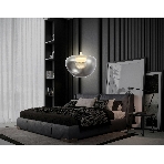 Подвесной светодиодный светильник Ambrella light LH12001 BK/GD/SM черный/золото/дымчатый 6W 3000K D180*145, фото3