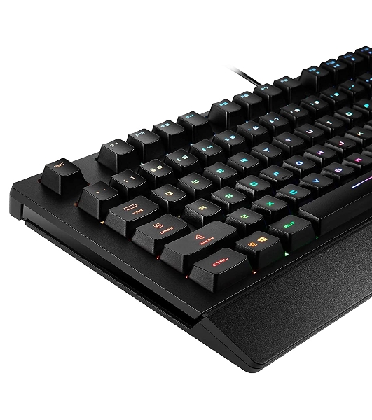 Клавиатура проводная MSI VIGOR GK20 RU черный USB Multimedia for gamer LED (подставка для запястий)
