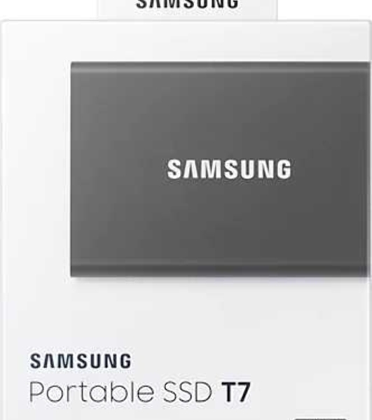 Внешний SSD Samsung T7, 2TB, USB 3.2 Gen 2 Type-C, R/W 1050/1000, титан