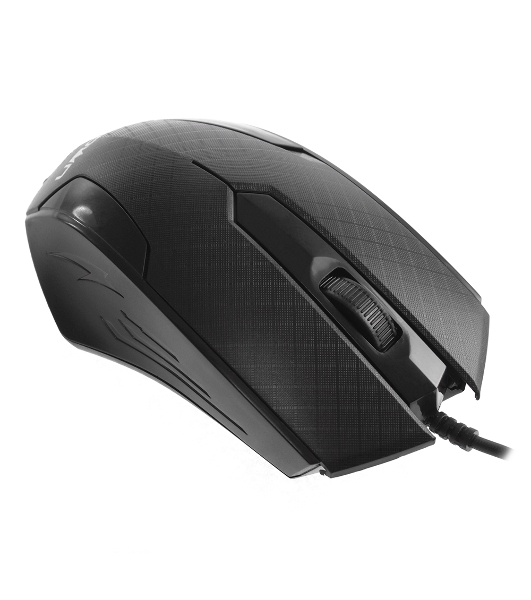 Мышь проводная Crown CMM-100 черный, 1000 dpi, USB, кнопки - 3