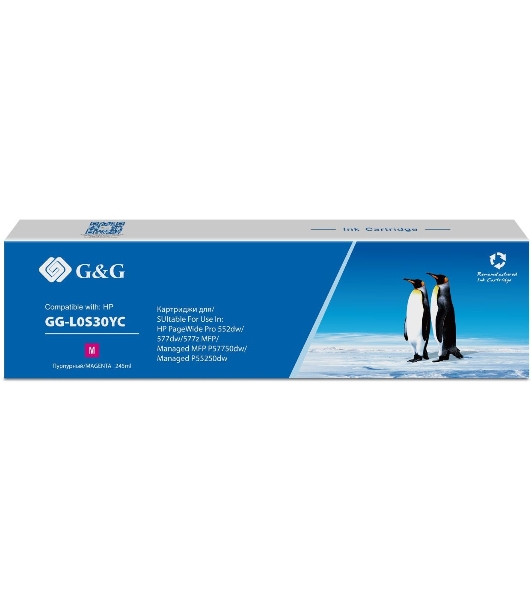 Картридж струйный G&G GG-L0S30YC 976YC пурпурный (245 мл) для HP PW Pro 577/552/Enterprise 556/586