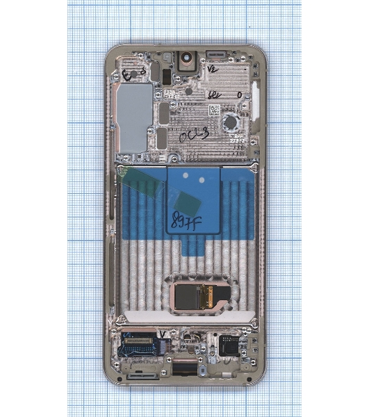 Дисплея для Samsung Galaxy S22 SM-S901B в сборе с тачскрином ServicePack, фиолетовый (GH82-27520F)