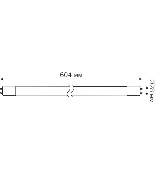 Лампа светодиодная Gauss Elementary T8 10Вт 4000К G13 780лм 600мм стекло поворотная