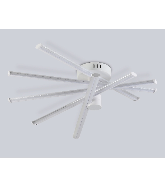 Потолочный светодиодный светильник Ambrella light FL6221 WH белый 70W 3000K-6400K 605*605*170 (ПДУ ИК)