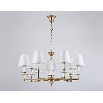 Люстра Ambrella light LH71023/7 BS/WH латунь/белый E14*7 max 40W D820*1130, фото6