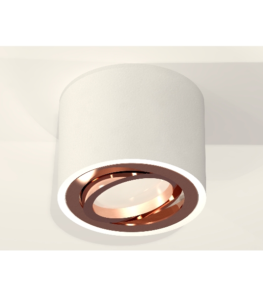 Светильник Ambrella Light XS7510005 SWH/PPG белый песок/золото розовое полированное MR16 GU5.3 (C7510, N7005)