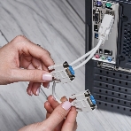 Переходник штекер Rexant VGA - 2 гнезда VGA, провод, фото2