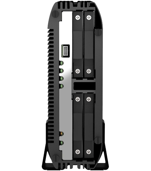 Сетевое хранилище SMB QNAP TS-410E-8G NAS fanless 4 2.5 SSD trays. Intel Celeron J6412 4-core 2.0-2.6 GHz, 8 Gb RAM (max), 2x2.5 GbE, 4xUSB 3.2 Gen 2 (10Gbps),1xHDMI