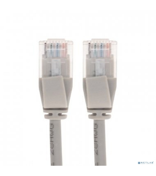 Патч-корд U/UTP Rexant cat.6a (10G), RJ45-RJ45, неэкранированный, 28AWG, LSZH, серый, 5 м