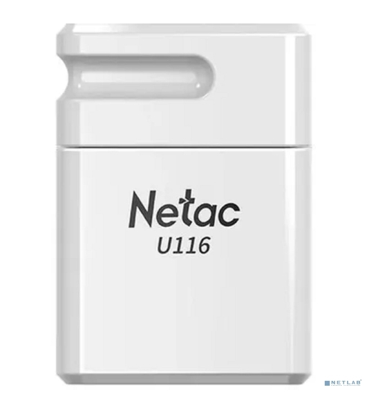 Флешка USB Netac U116 (NT03U116N-008G-20WH), 8Gb, USB 2.0, R/W 70/30, белый