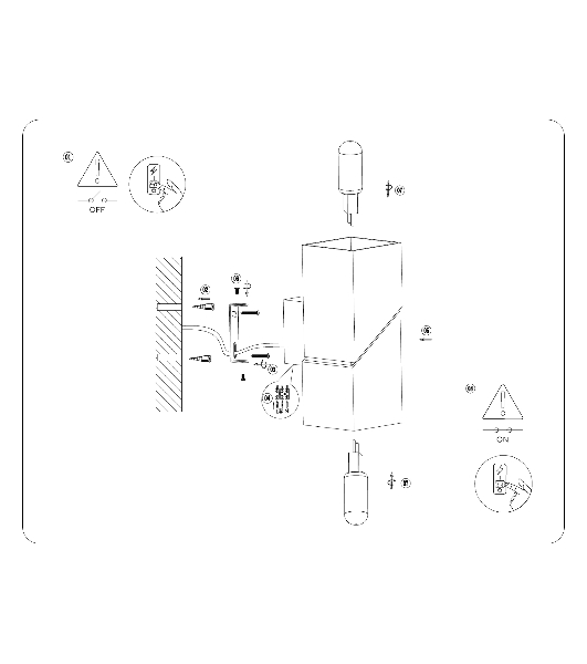 Светильник настенный FW2474 WH белый G9 max 40W 155*60*90