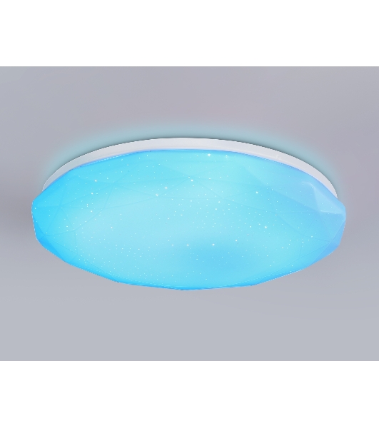 Светодиодный светильник RGB Ambrella light FZ418 WH белый IP20 66W 3000K-6500K+RGB D480*65 (ПДУ ИК)