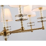 Люстра Ambrella light LH71023/7 BS/WH латунь/белый E14*7 max 40W D820*1130, фото5