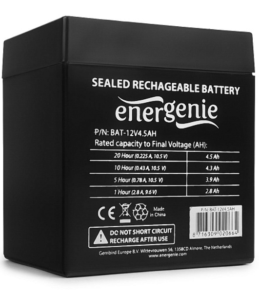 Батарея для ИБП Gembird BAT-12V4.5AH