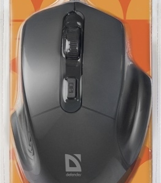 Мышь проводная Defender Datum MB-347 черный, 1600 dpi, USB, кнопки - 4