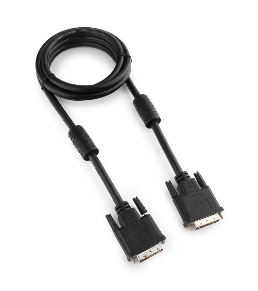 Кабель DVI-D single link Gembird/Cablexpert, 19M/19M, 1.8м, черный, экран, феррит.кольца, пакет (CC-DVI-BK-6)