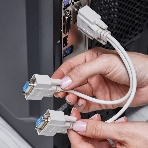 Переходник штекер Rexant VGA - 2 гнезда VGA, провод, фото3