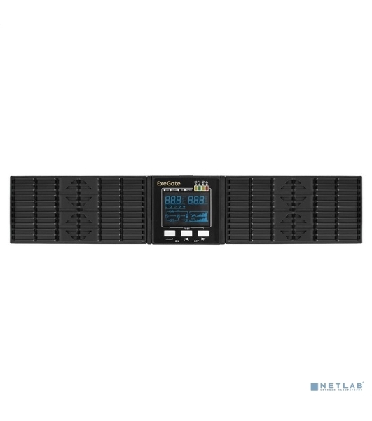Источник бесперебойного питания On-line ExeGate PowerExpert ULS-2000.LCD.AVR.1SH.2C13.USB.RS232.SNMP.2U 2000VA/2000W, On-Line, PF=1, LCD, 1*Schuko+2*C13, RS232, USB, SNMP-slot, Rackmount 2U/Tower, металлический корпус, черный