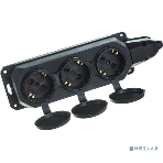 Колодка каучуковая ЭРА с/з 3гн 16A IP44 черная, фото5