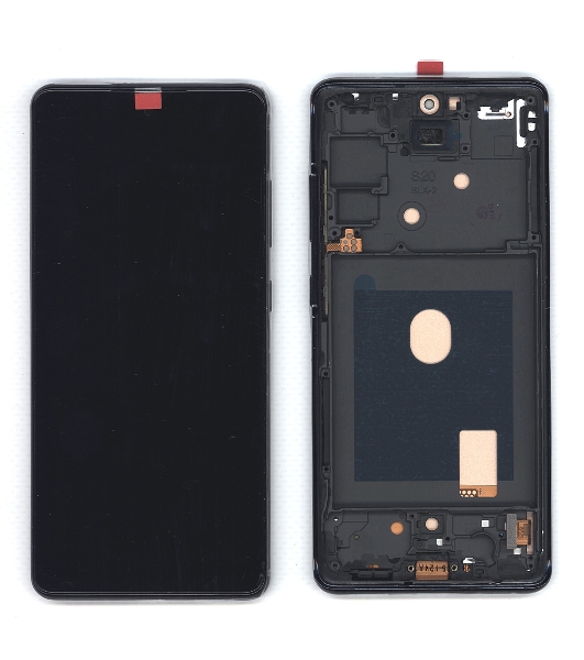Дисплей (модуль) для Samsung Galaxy S20 FE SM-G780F в сборе с тачскрином и рамкой TFT черный