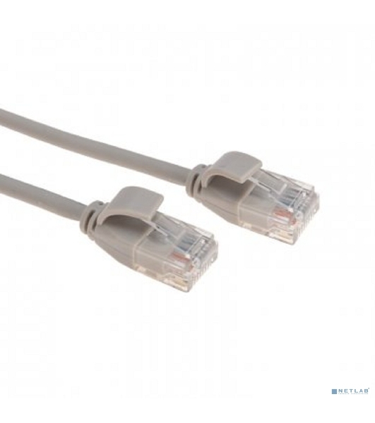 Патч-корд U/UTP Rexant cat.6a (10G), RJ45-RJ45, неэкранированный, 28AWG, LSZH, серый, 5 м