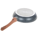 Вок LR01-57-24 WOK Lara GRANIT серия PALERMO ков алюм 24х7 см, ИНДУКЦИЯ, крышка, толщина 3,3 мм, фото 1