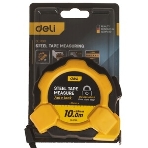 Рулетка Deli DL3799 10мx25мм, Автостоп, ударопрочный корпус, метрическая, фото7
