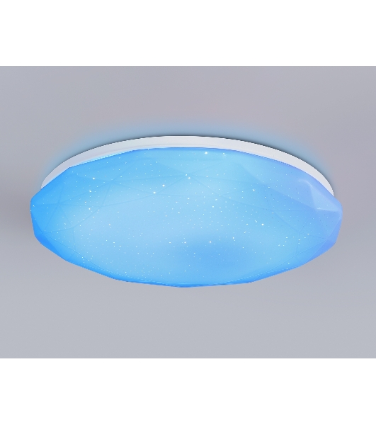 Светодиодный светильник RGB Ambrella light FZ418 WH белый IP20 66W 3000K-6500K+RGB D480*65 (ПДУ ИК)