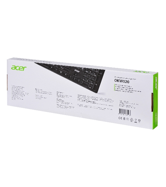 Клавиатура проводная Acer OKW020, USB, черный