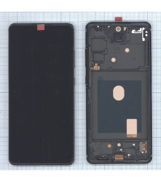 Дисплей (модуль) для Samsung Galaxy S20 FE SM-G780F в сборе с тачскрином и рамкой TFT черный