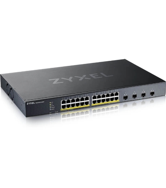 Коммутатор Smart L3 Lite PoE+ Zyxel NebulaFlex XGS1935-28HP, rack 19', 24xGE PoE+, 4xSFP+, бюджет PoE 375 Вт