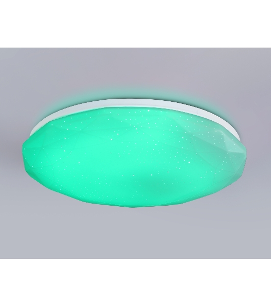 Светодиодный светильник RGB Ambrella light FZ418 WH белый IP20 66W 3000K-6500K+RGB D480*65 (ПДУ ИК)