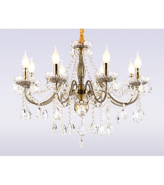 Светильник Ambrella light TR4950/8 SB/CL бронза/прозрачный E14/8 max 40W D620*585