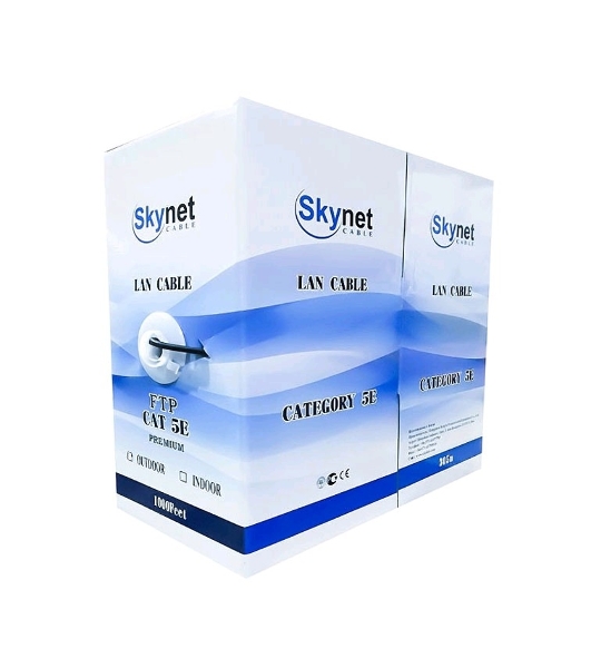 Кабель SkyNet Standart UTP indoor 4x2x0,48, медный, FLUKE TEST, кат.5e, однож., 305 м, box, серый